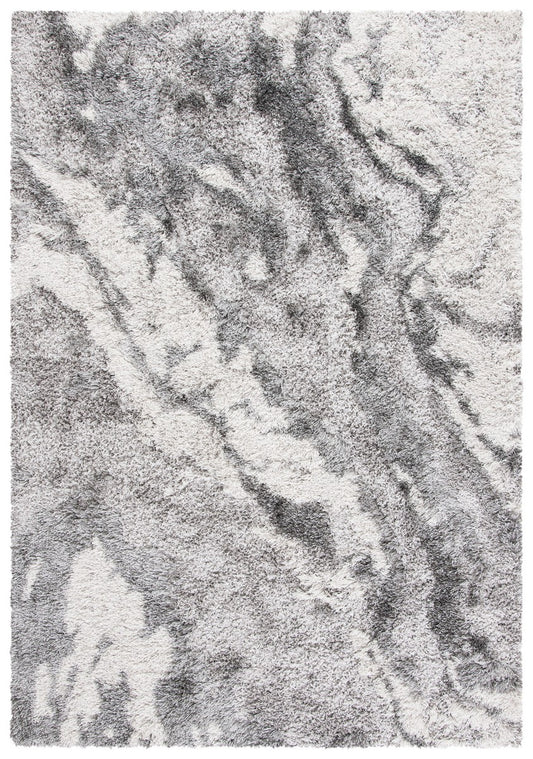 5 x 7 Area Rug SAFAVIEH Horizon Shag Collection in Grey / Ivory | ID 14523