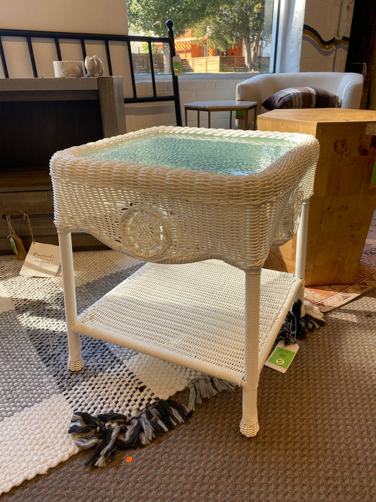 White Kaydence Side Table Retail: $195