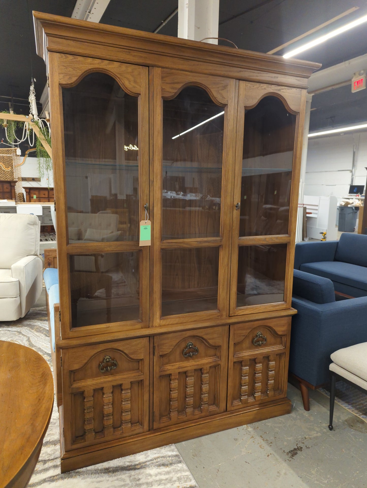 Donated China Hutch Cabinet