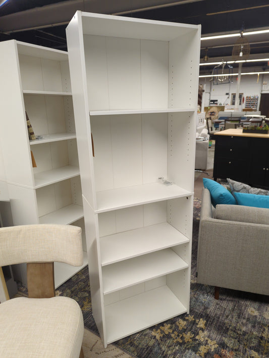 5 Shelf Bookcase White