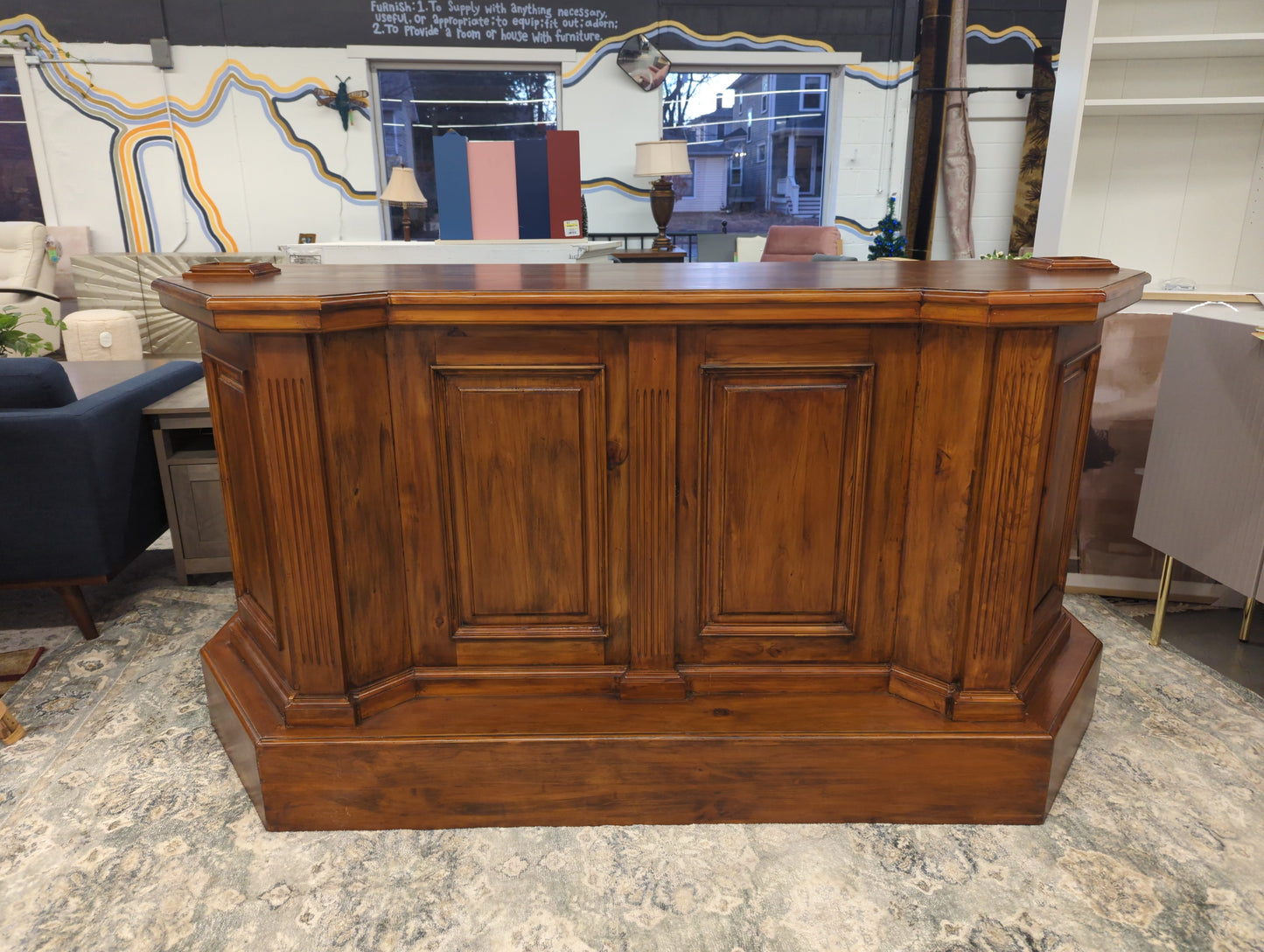 80 x 30 x 41 Solid wood Home Bar