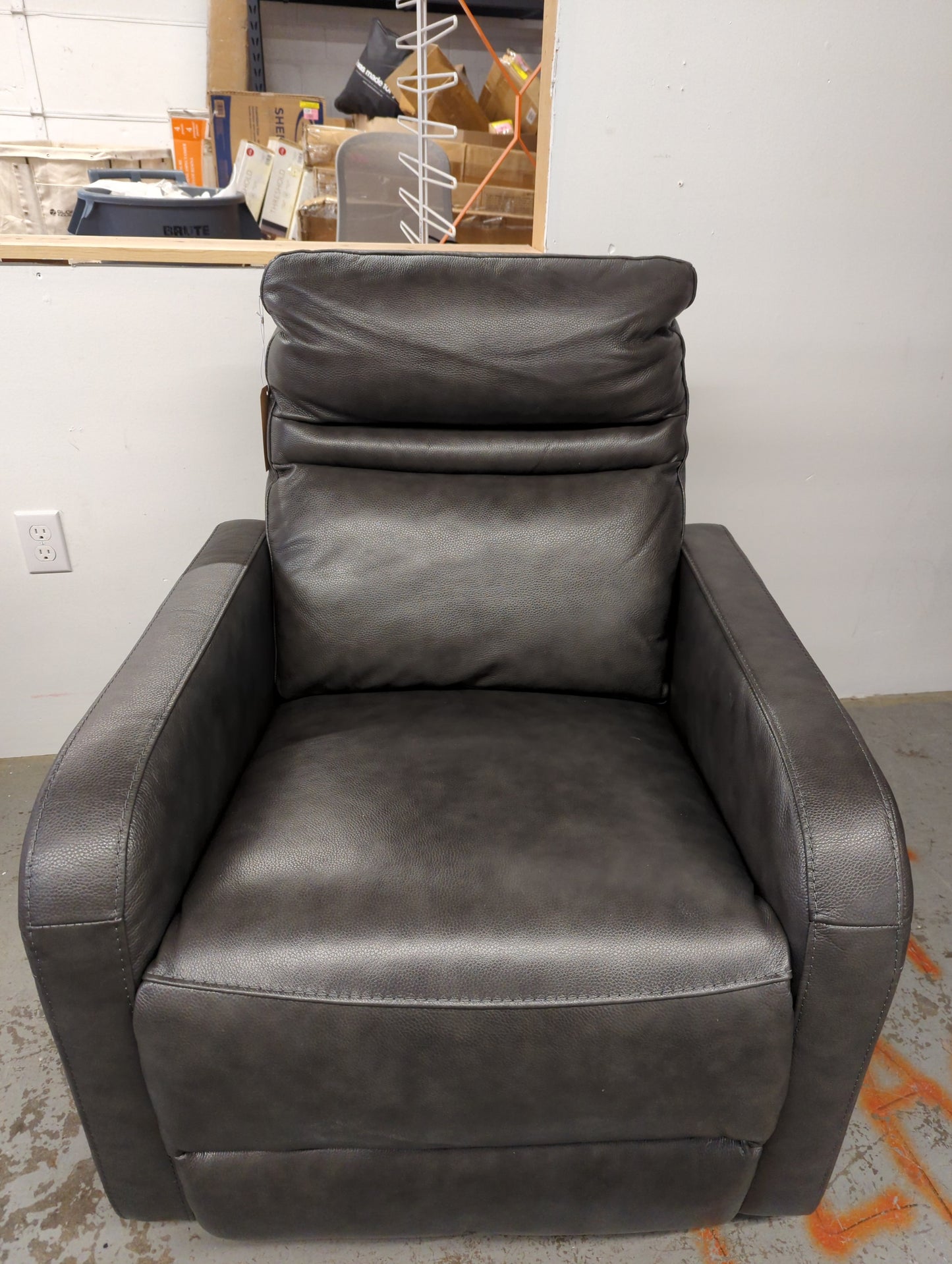 Aldryn Leather Power Glider Recliner (Retail: $600) - AS IS - minor wear