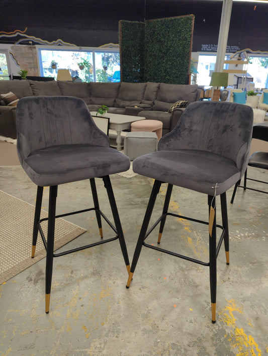 Swivel Velvet Upholstered Counter & Bar Stool (Retail Price: $188)