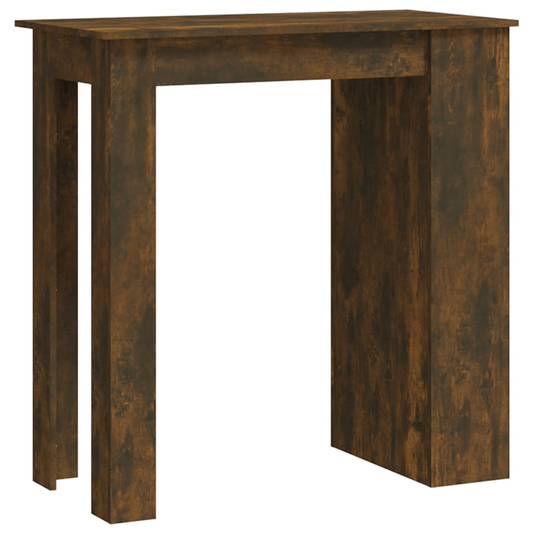 vidaXL Bar Table with Storage Rack Smoked Oak 40.2"x19.7"x40.7"